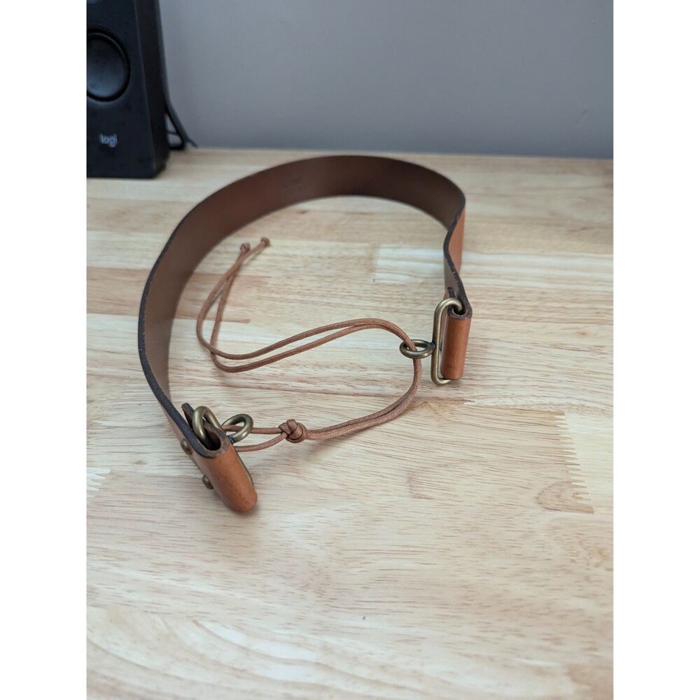 Theory | Brown Leather Belt Handmade in Italy Size P/S